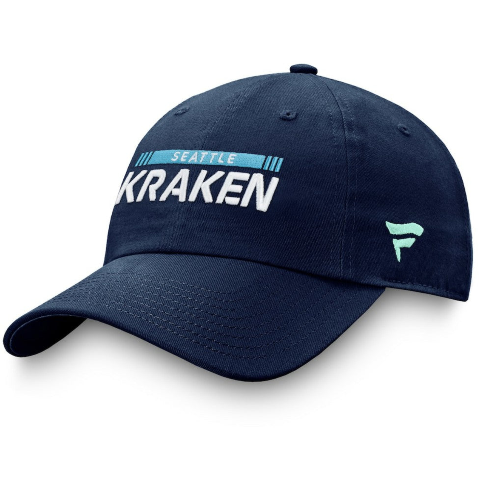 Seattle Kraken Fanatics Authentic Pro Rink Adjustable Hat - Deep Sea Blue - NHL