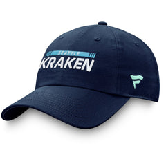 Seattle Kraken Fanatics Authentic Pro Rink Adjustable Hat - Deep Sea Blue - NHL