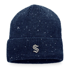 Seattle Kraken Fanatics Authentic Pro Rink Pinnacle Cuffed Knit Hat - Deep Sea Blue - NHL