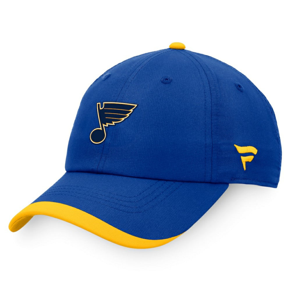 St. Louis Blues Fanatics Authentic Pro Rink Pinnacle Adjustable Hat - Blue - NHL