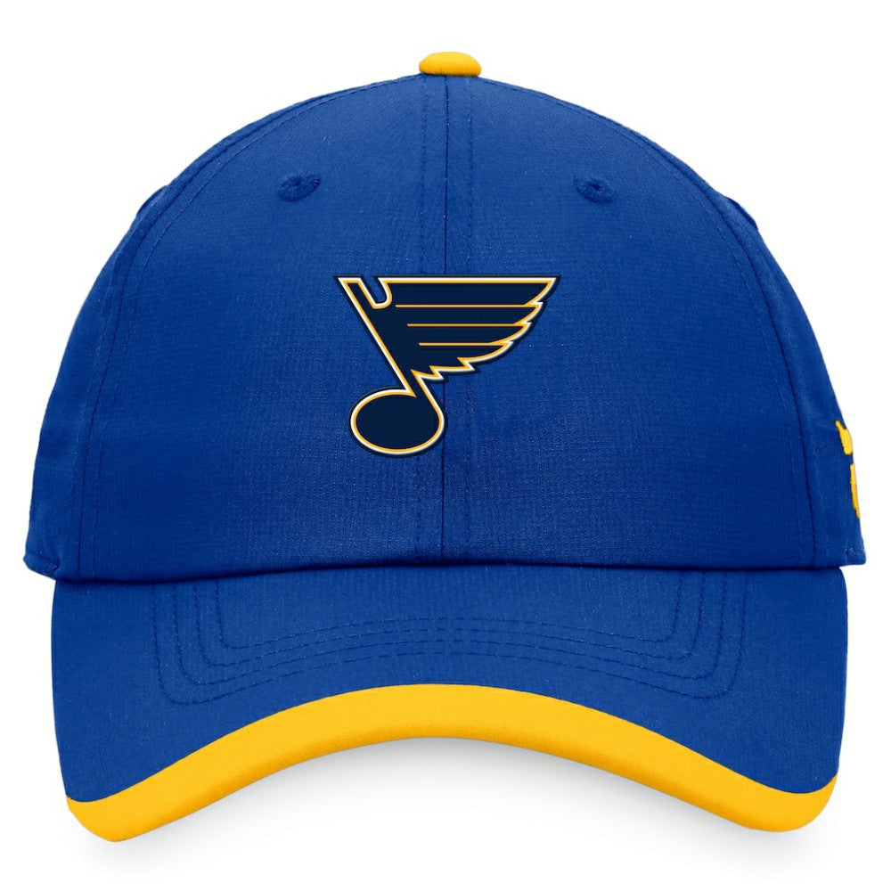 St. Louis Blues Fanatics Authentic Pro Rink Pinnacle Adjustable Hat - Blue - NHL