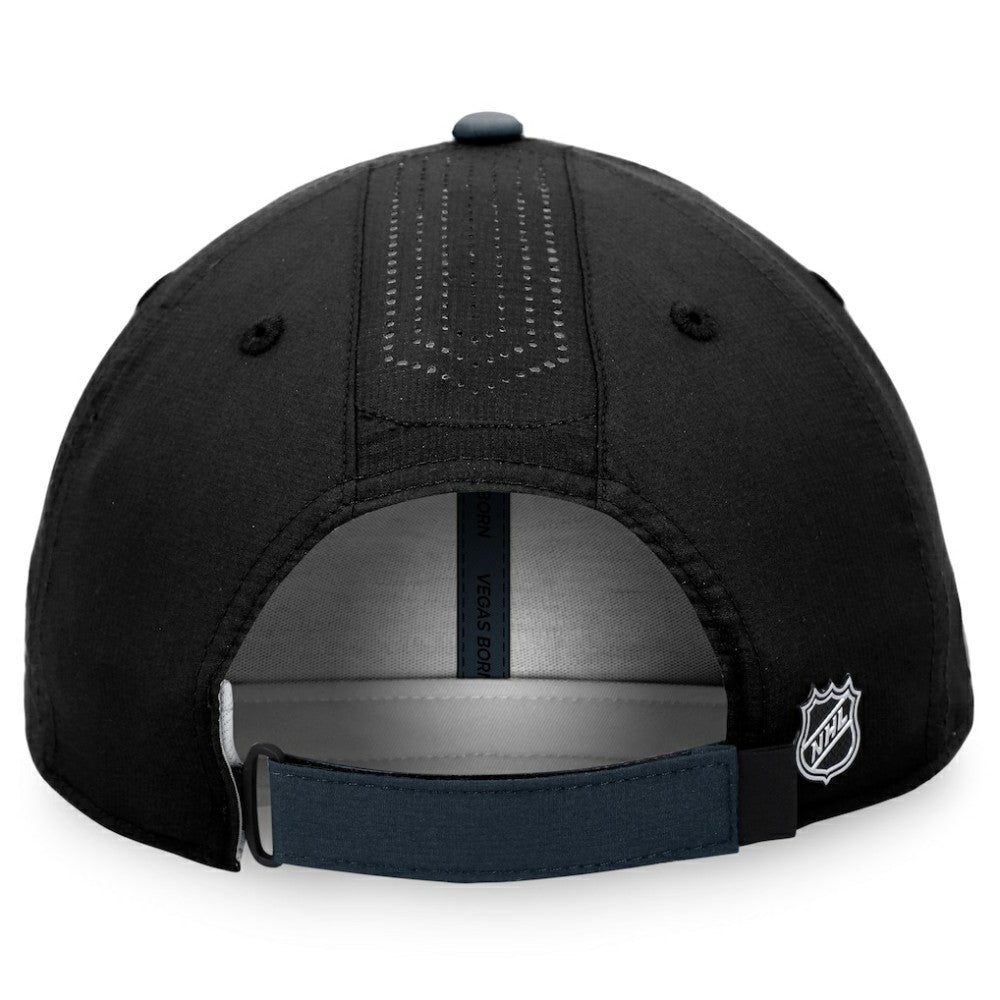 Vegas Golden Knights Fanatics Authentic Pro Rink Pinnacle Adjustable Hat - Black - NHL