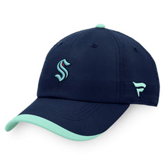 Seattle Kraken Fanatics Authentic Pro Rink Pinnacle Adjustable Hat - Deep Sea Blue - NHL