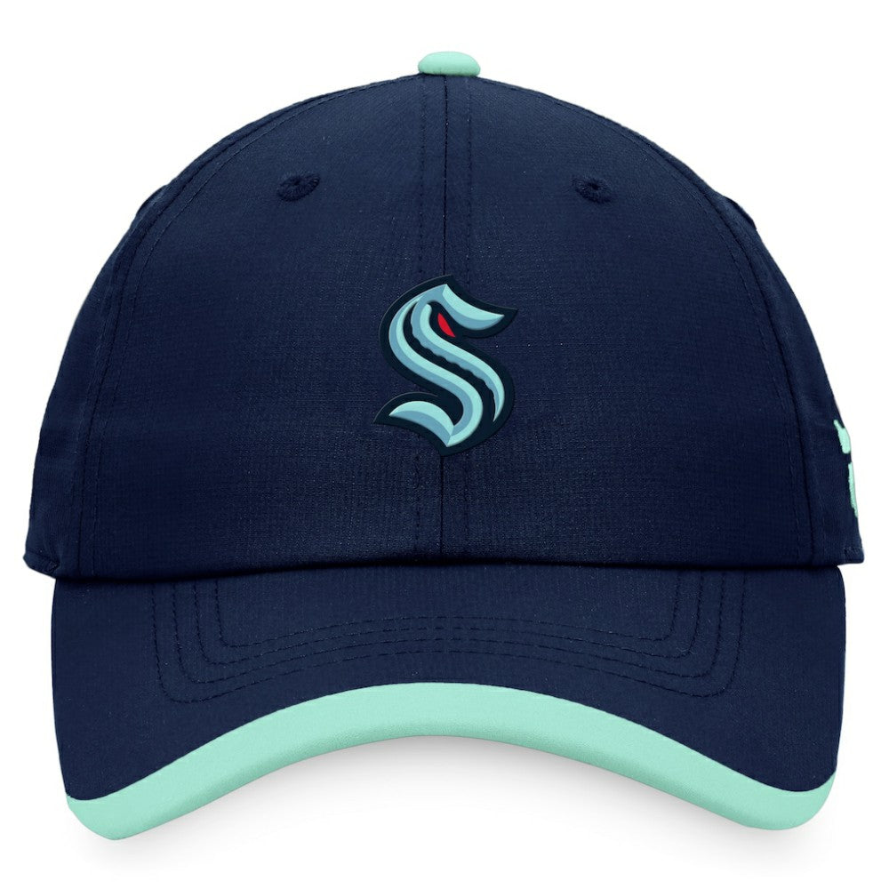 Seattle Kraken Fanatics Authentic Pro Rink Pinnacle Adjustable Hat - Deep Sea Blue - NHL