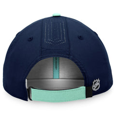 Seattle Kraken Fanatics Authentic Pro Rink Pinnacle Adjustable Hat - Deep Sea Blue - NHL