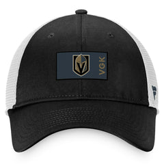Vegas Golden Knights Fanatics Authentic Pro Rink Trucker Snapback Hat - Black/White - NHL