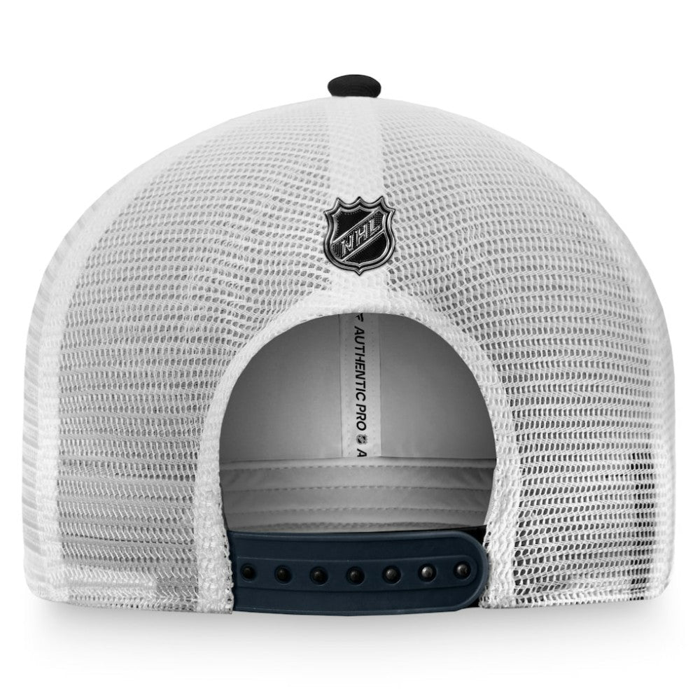 Vegas Golden Knights Fanatics Authentic Pro Rink Trucker Snapback Hat - Black/White - NHL