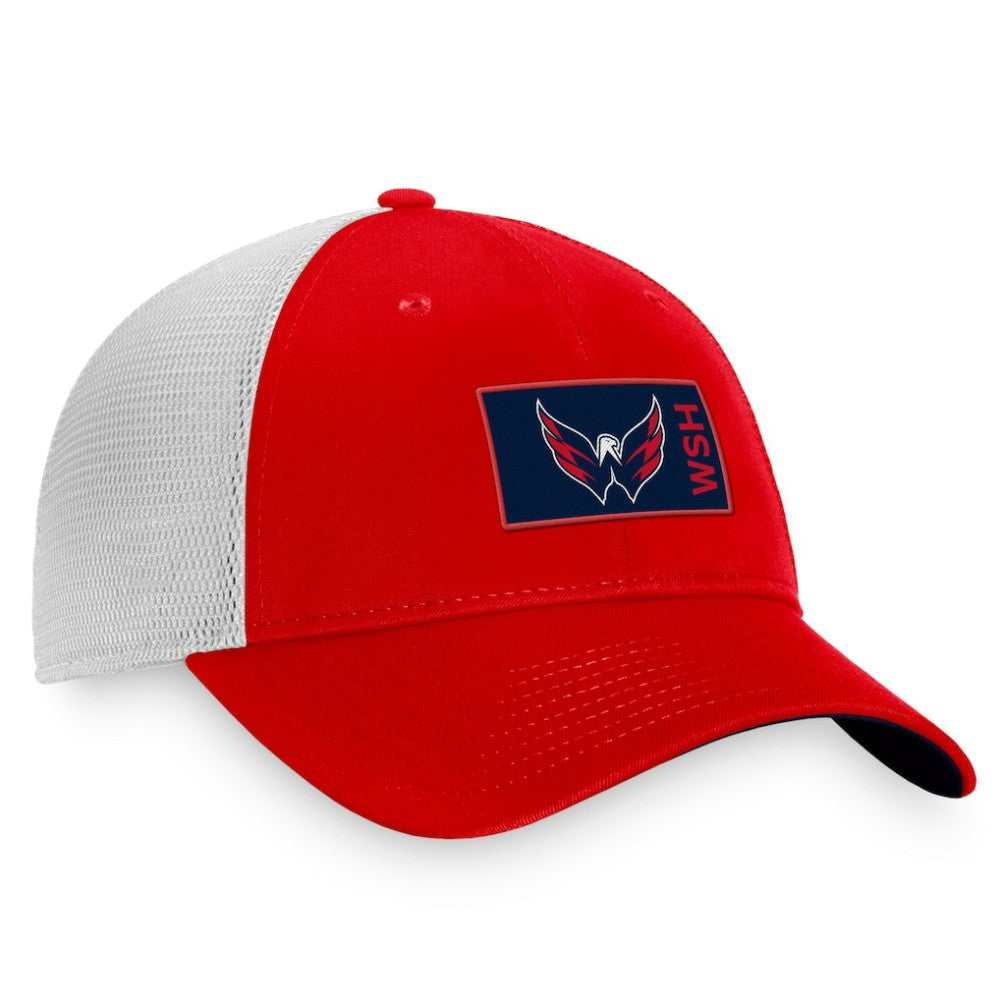 Washington Capitals Fanatics Authentic Pro Rink Trucker Snapback Hat - Red/White - NHL