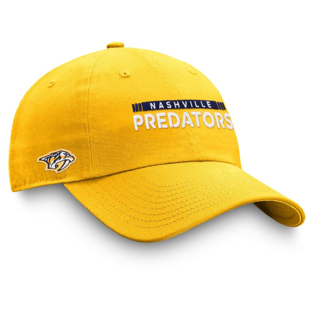 Nashville Predators Fanatics Authentic Pro Rink Adjustable Hat - Gold - NHL