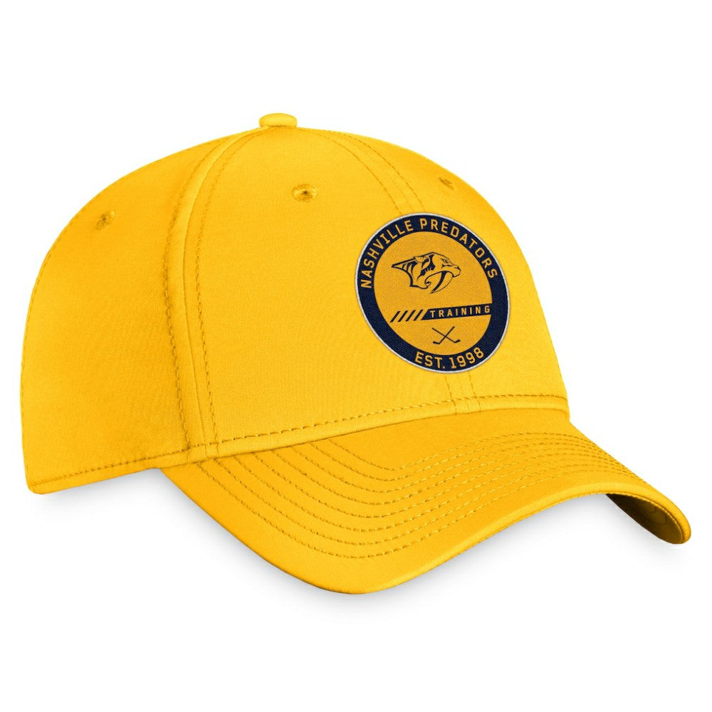 Nashville Predators Fanatics 2022 Authentic Pro Training Camp Flex Hat - Gold - NHL