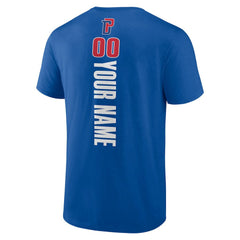 Detroit Pistons Personalized Playmaker Team T-Shirt Blue - NBA