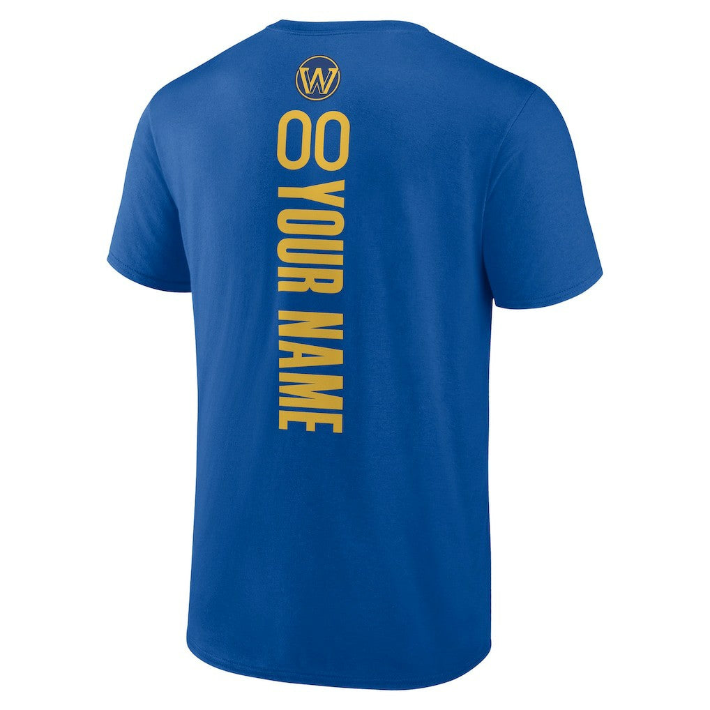 Golden State Warriors Personalized Playmaker Team T-Shirt Royal - NBA