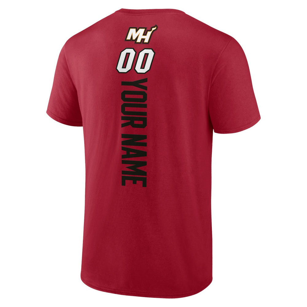 Miami Heat Personalized Playmaker Team T-Shirt Red - NBA