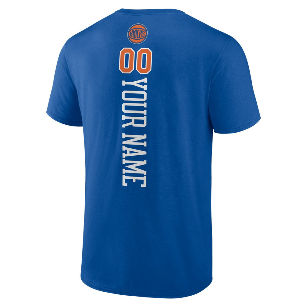 New York Knicks Personalized Playmaker Team T-Shirt Blue - NBA