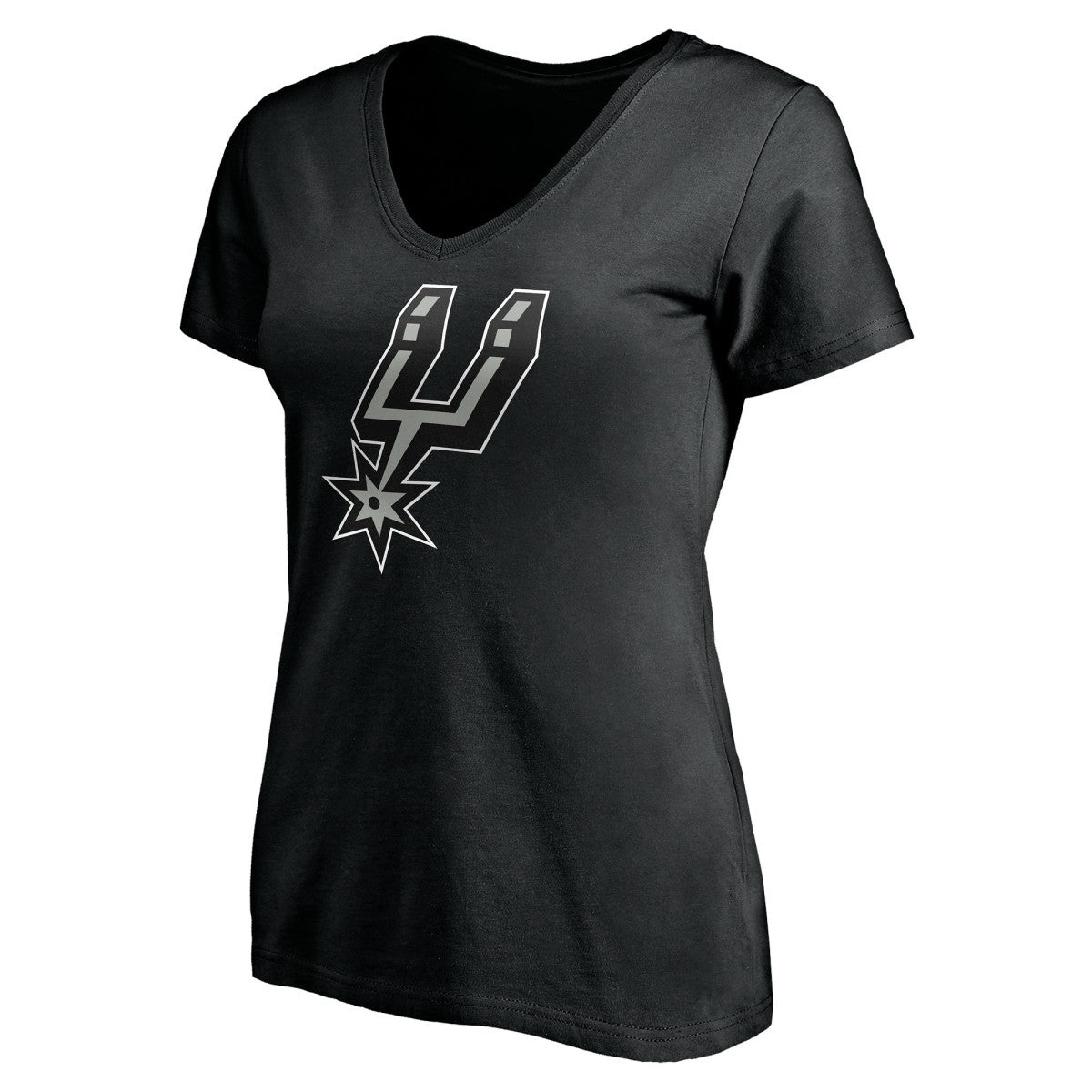 San Antonio Spurs Women's Personalized Playmaker Team V-Neck T-Shirt Black - NBA