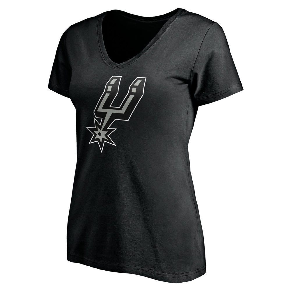 San Antonio Spurs Women's Personalized Playmaker Team V-Neck T-Shirt Black - NBA