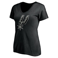 San Antonio Spurs Women's Personalized Playmaker Team V-Neck T-Shirt Black - NBA