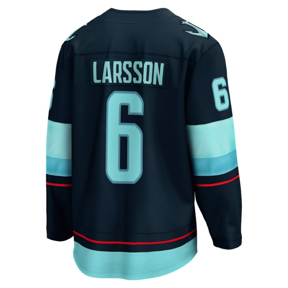 Adam Larsson Seattle Kraken Fanatics Home Breakaway Player Jersey - Deep Sea Blue - NHL