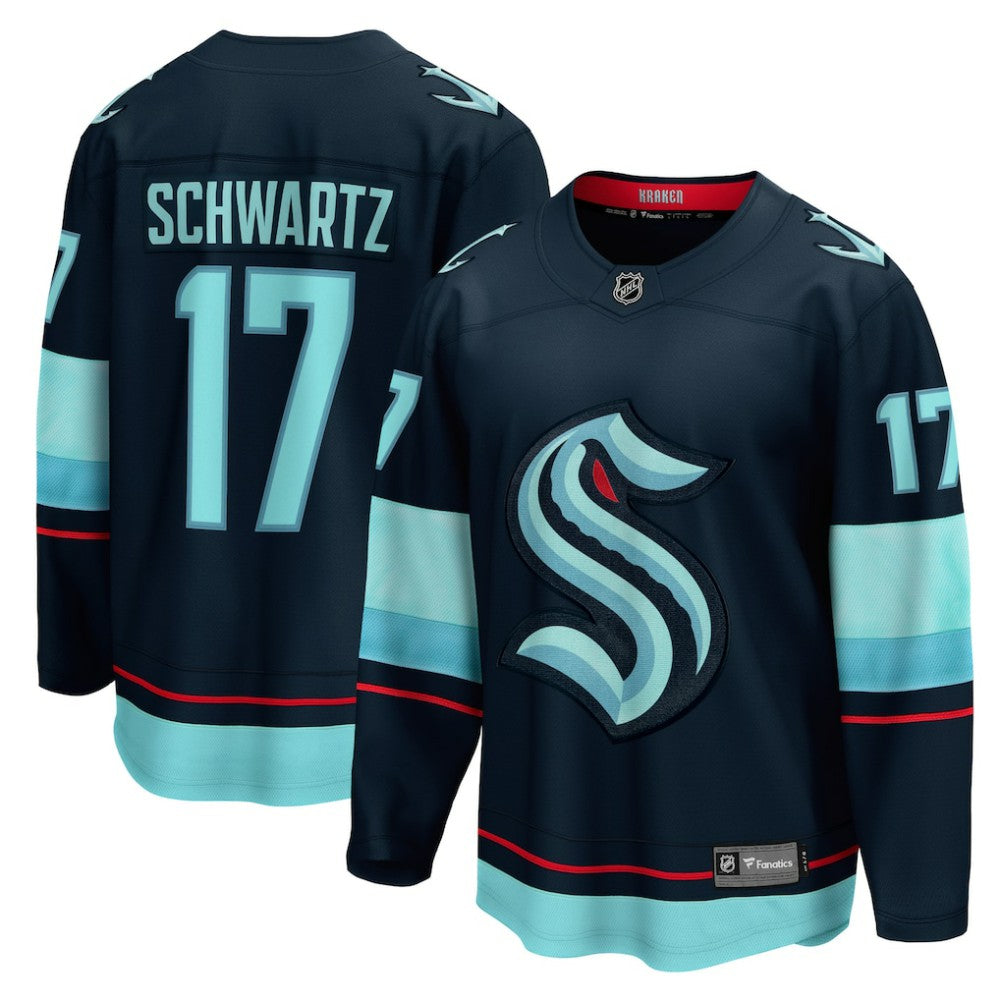 Jaden Schwartz Seattle Kraken Fanatics Home Breakaway Player Jersey - Navy - NHL