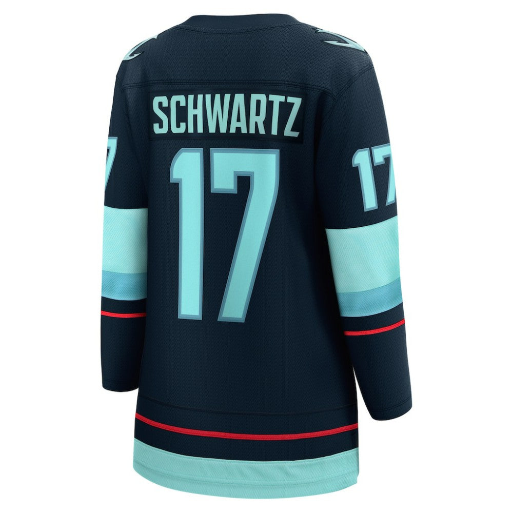 Jaden Schwartz Seattle Kraken Fanatics Women's Home Breakaway Player Jersey - Navy - NHL