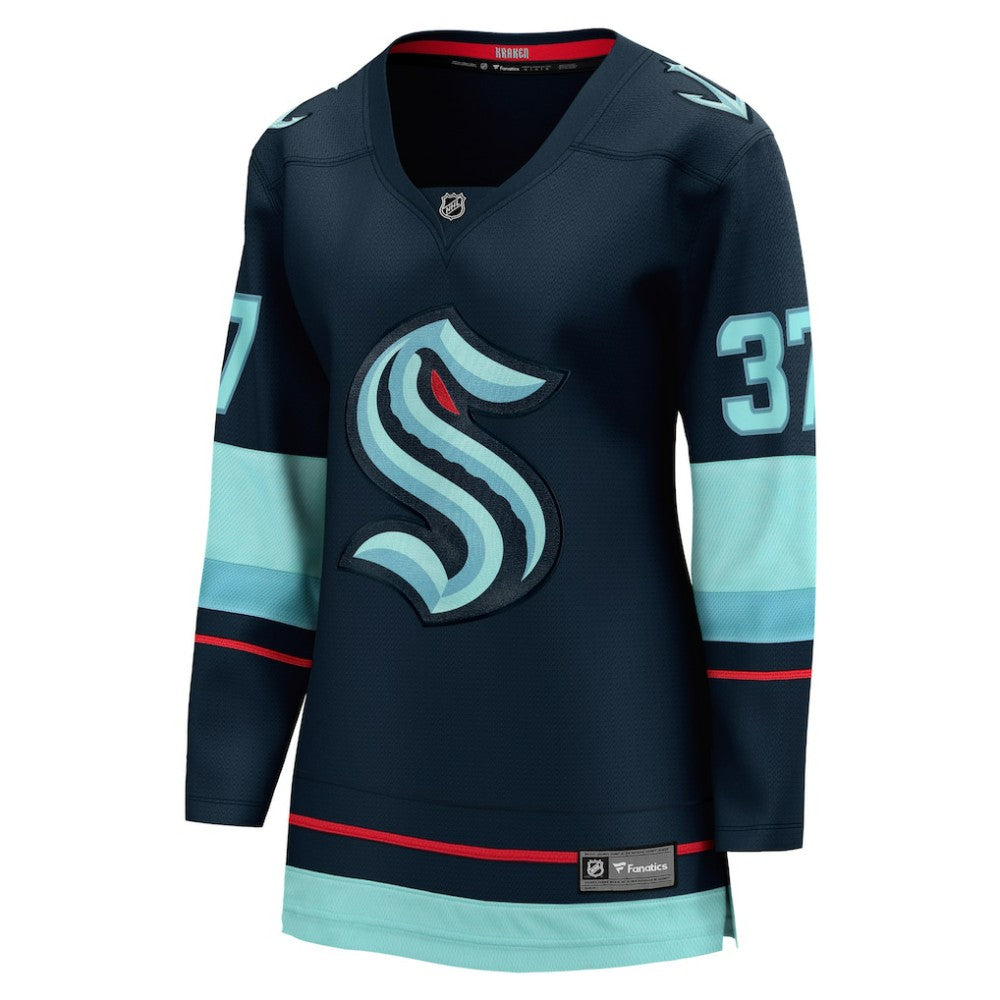 Yanni Gourde Seattle Kraken Fanatics Women's Home Breakaway Player Jersey - Navy - NHL