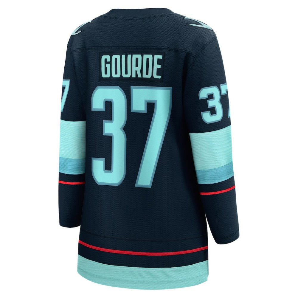 Yanni Gourde Seattle Kraken Fanatics Women's Home Breakaway Player Jersey - Navy - NHL