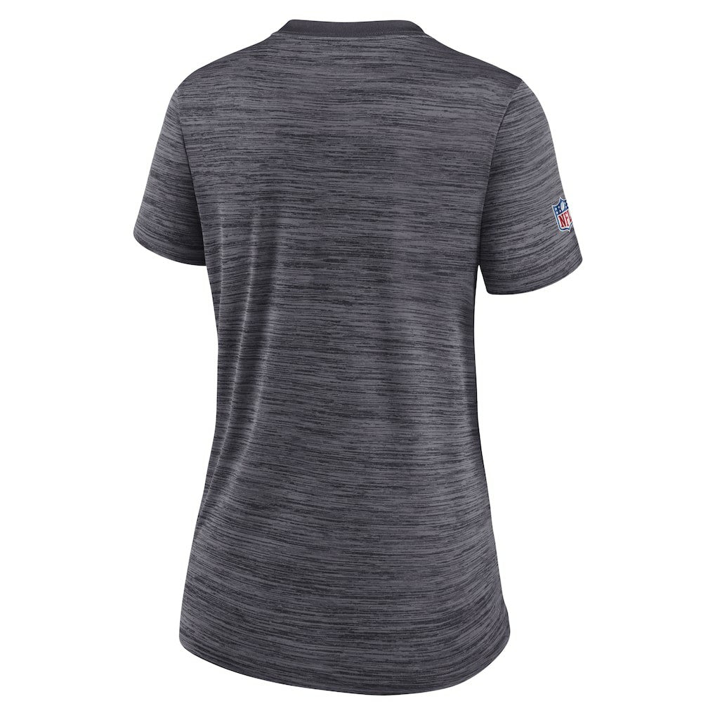 New Orleans Saints Women's Sideline Velocity Lockup Performance T-Shirt Black | Nike for Sale
