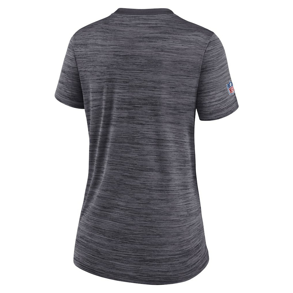 New Orleans Saints Women's Sideline Velocity Lockup Performance T-Shirt Black | Nike for Sale