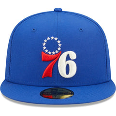 Philadelphia 76ers 3x NBA Finals Champions Pop Sweat 59FIFTY Fitted Hat Royal - NBA
