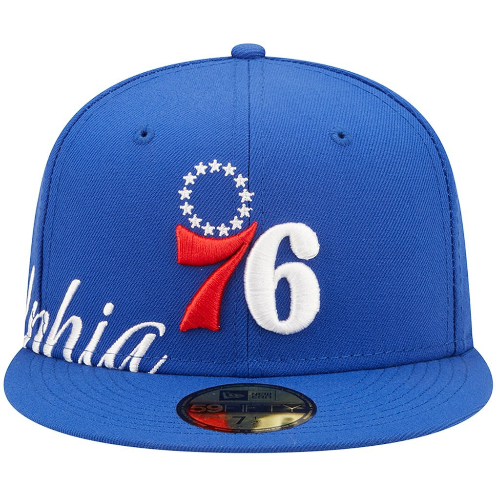 Philadelphia 76ers Side Split 59FIFTY Fitted Hat Royal - NBA