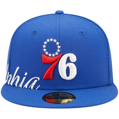 Philadelphia 76ers Side Split 59FIFTY Fitted Hat Royal - NBA