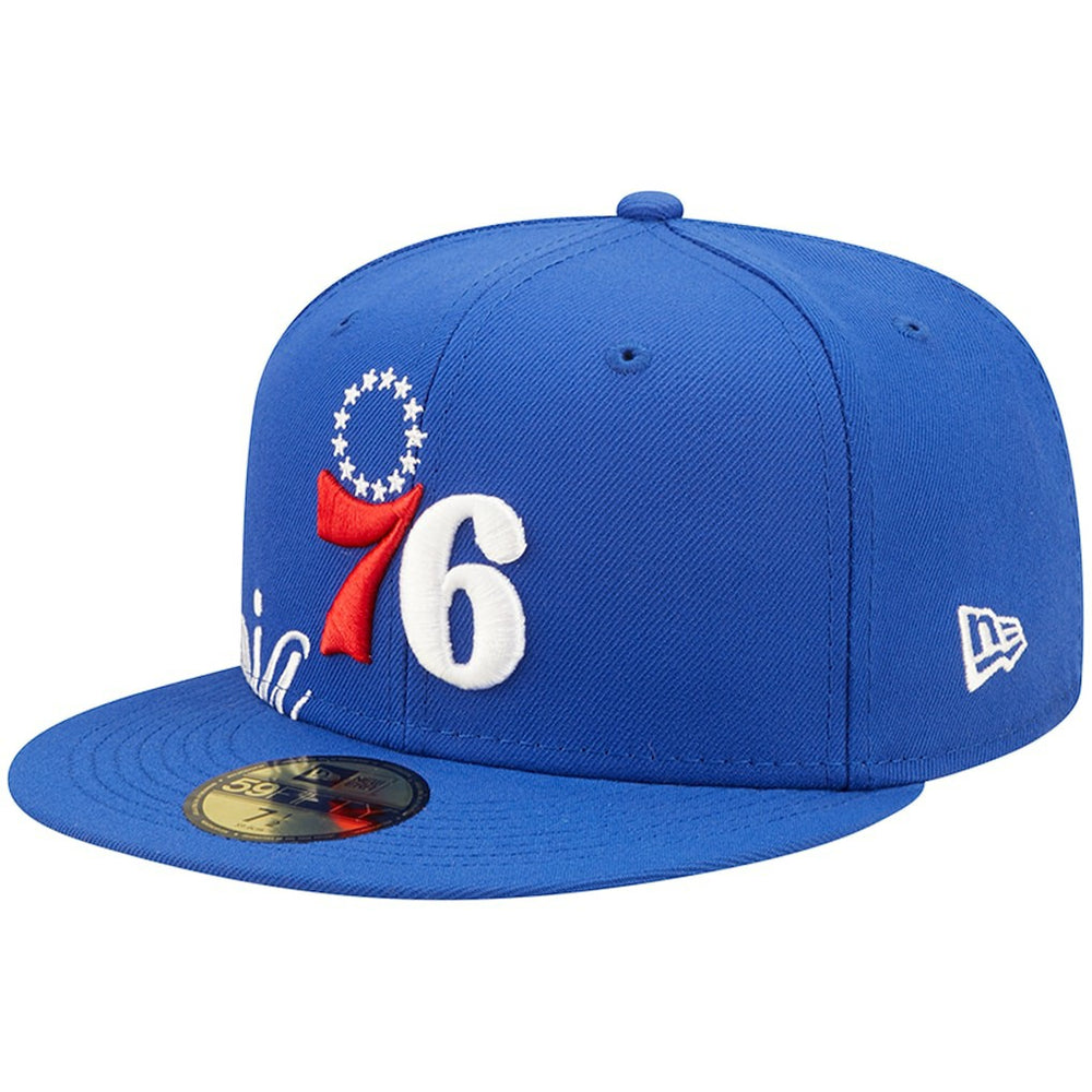 Philadelphia 76ers Side Split 59FIFTY Fitted Hat Royal - NBA