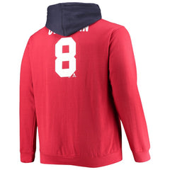 Alexander Ovechkin Washington Capitals Profile Big & Tall Colorblock Full-Zip Hoodie - Red - NHL