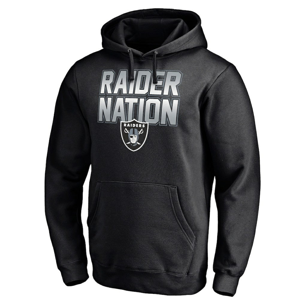 Las Vegas Raiders Hometown Collection Raider Nation Fitted Pullover Hoodie Black | Fanatics
