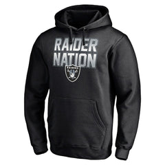 Las Vegas Raiders Hometown Collection Raider Nation Fitted Pullover Hoodie Black | Fanatics