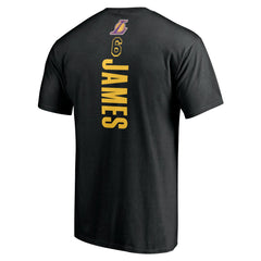 LeBron James Los Angeles Lakers #6 Playmaker Name & Number T-Shirt Black - NBA