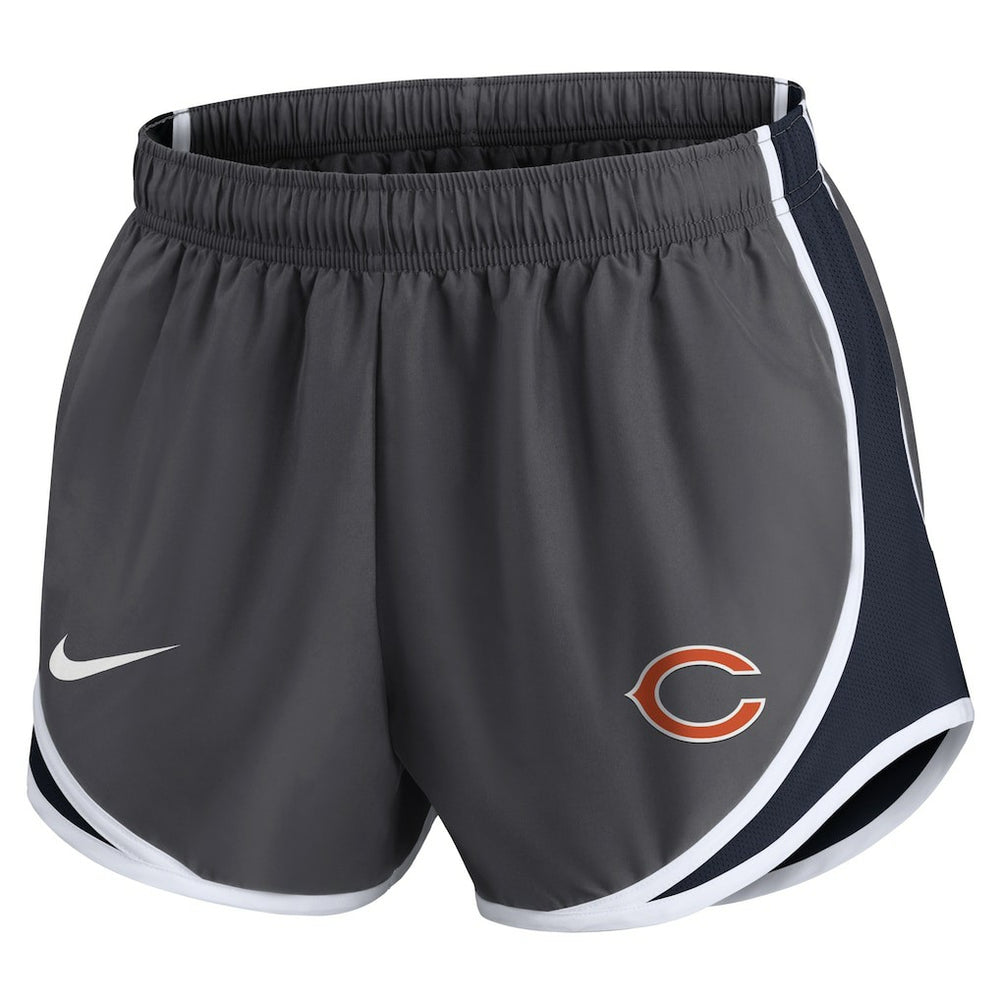Chicago Bears Women's Team Logo Performance Tempo Shorts Charcoal | Nike for Sale