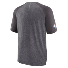 Brooklyn Nets 2022 Noches Ene-Be-A Core Shooting Raglan T-Shirt Heathered Gray - NBA