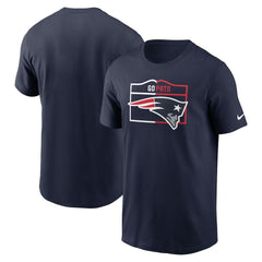 New England Patriots Essential Local Phrase T-Shirt Navy | Nike for Sale
