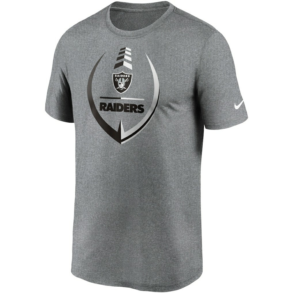 Las Vegas Raiders Icon Legend Performance T-Shirt Heathered Gray | Nike for Sale