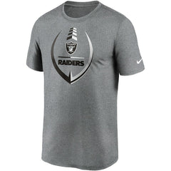 Las Vegas Raiders Icon Legend Performance T-Shirt Heathered Gray | Nike for Sale
