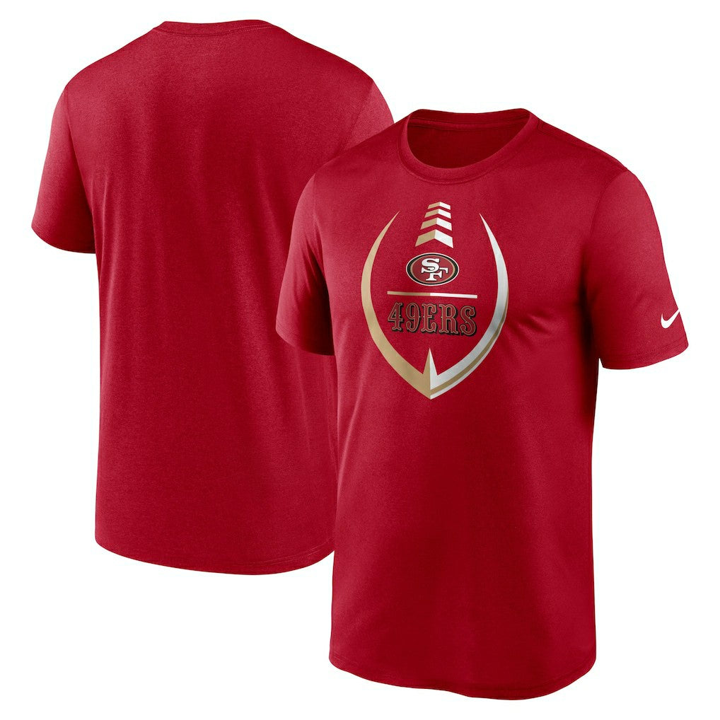 San Francisco 49ers Icon Legend Performance T-Shirt Scarlet | Nike for Sale