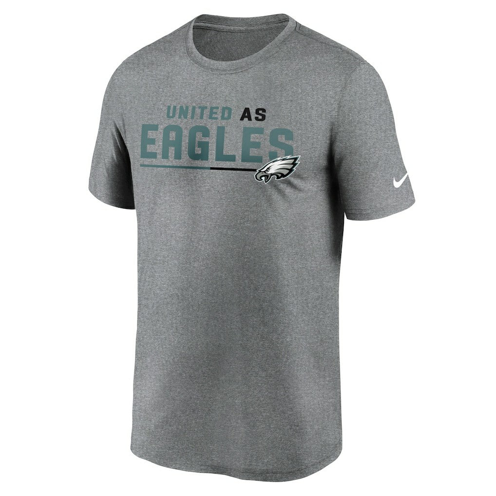 Philadelphia Eagles Legend Team Shoutout Performance T-Shirt Heather Gray | Nike for Sale