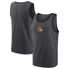 Cleveland Browns Tri-Blend Tank Top Heathered Charcoal | Nike for Sale