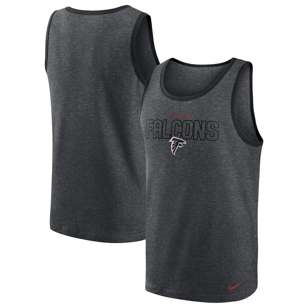 Atlanta Falcons Tri-Blend Tank Top Heathered Charcoal | Nike for Sale