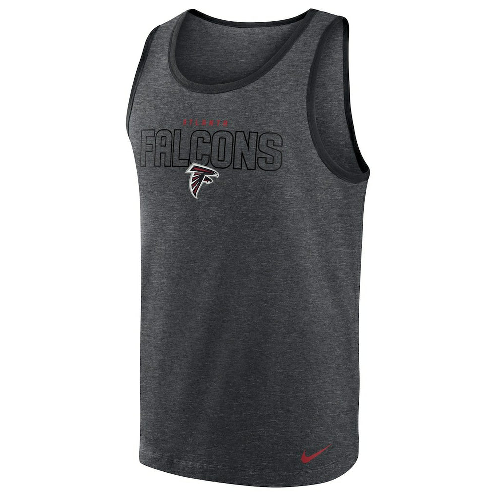 Atlanta Falcons Tri-Blend Tank Top Heathered Charcoal | Nike for Sale