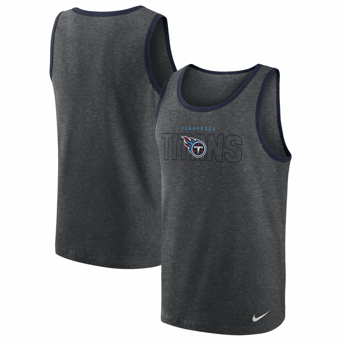 Tennessee Titans Tri-Blend Tank Top Heathered Charcoal | Nike for Sale