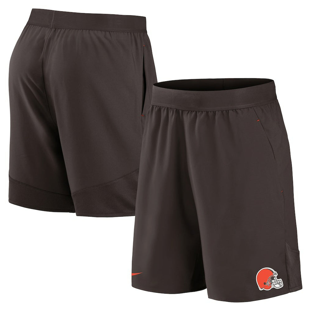Cleveland Browns Stretch Woven Shorts Brown | Nike for Sale