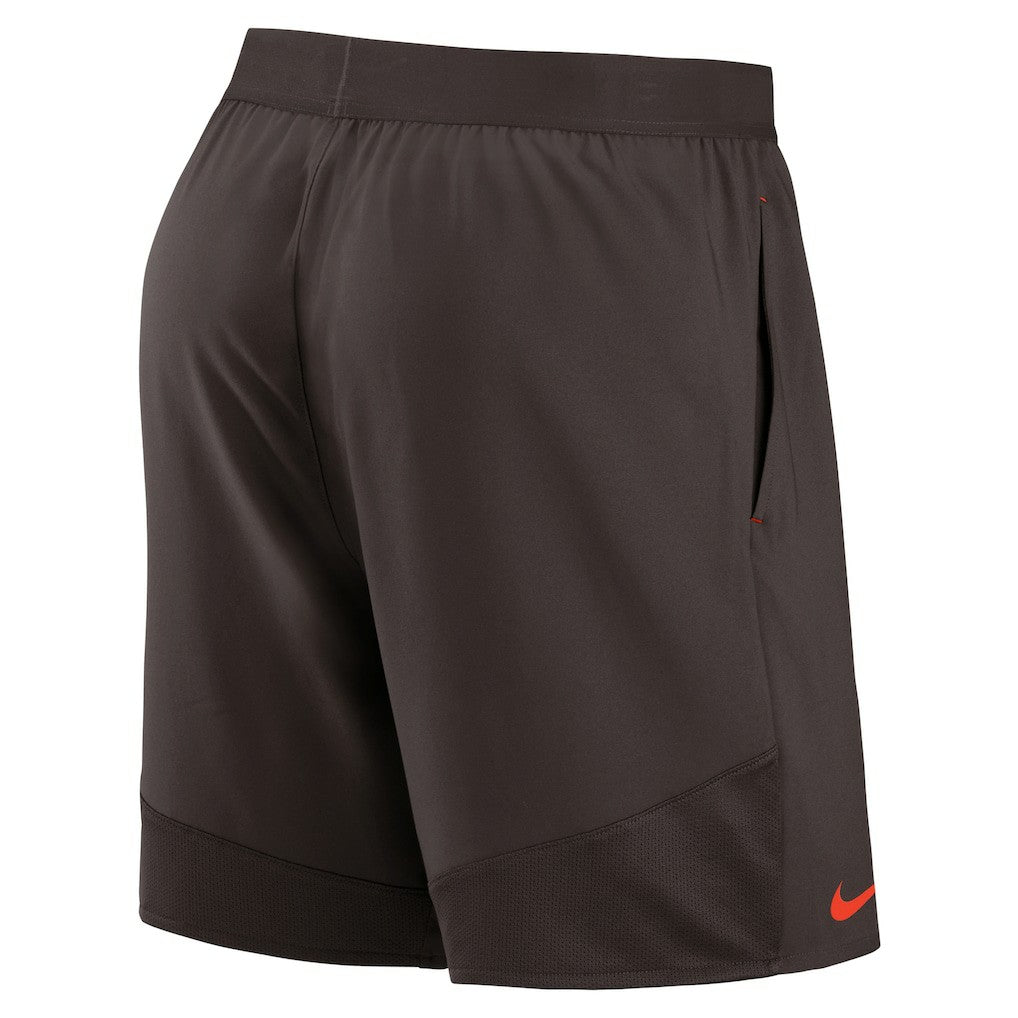 Cleveland Browns Stretch Woven Shorts Brown | Nike for Sale