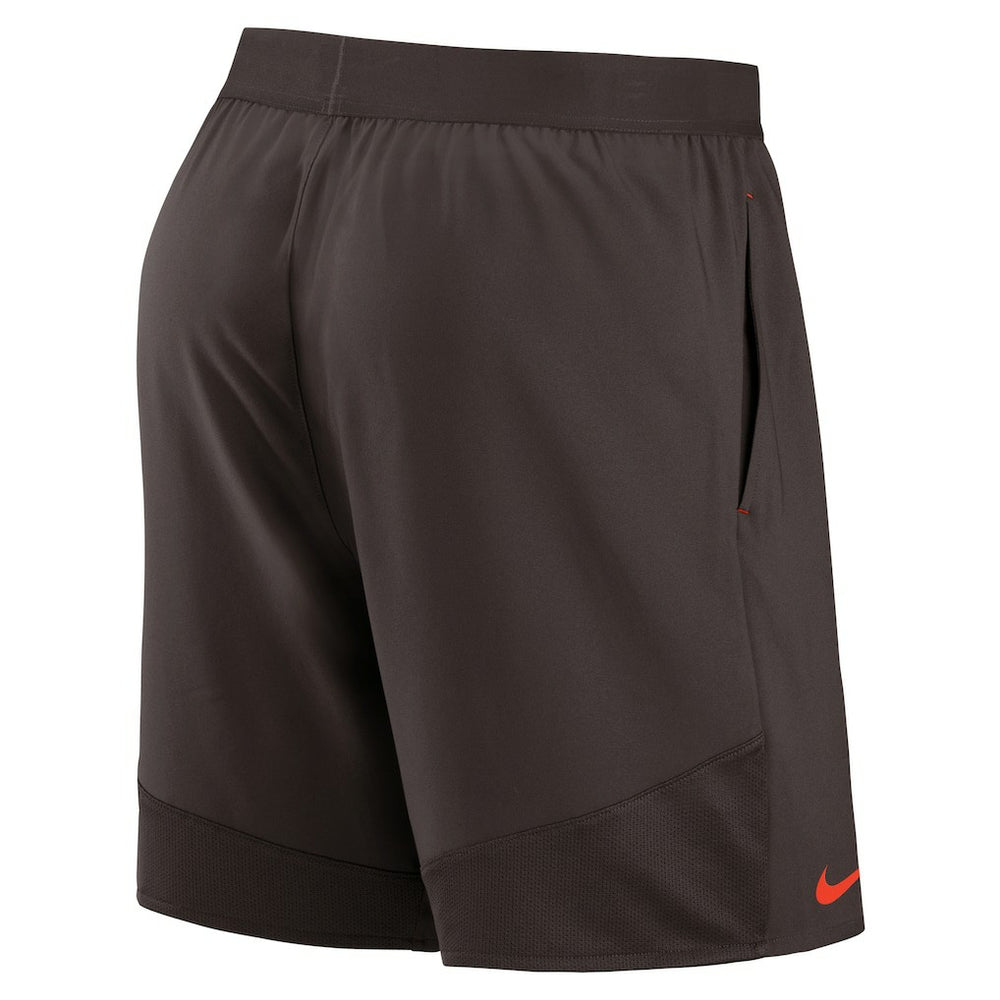 Cleveland Browns Stretch Woven Shorts Brown | Nike for Sale